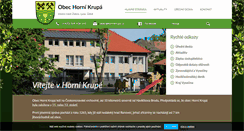 Desktop Screenshot of hornikrupa.cz