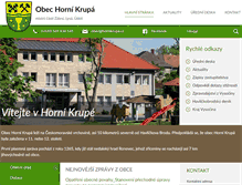 Tablet Screenshot of hornikrupa.cz